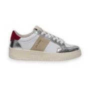 Saint Sneakers Vita Silver Läder Sneakers Trendig Stil Multicolor, Dam