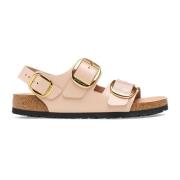 Birkenstock Beige Patent Milano Sandal Beige, Dam