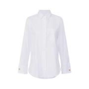 Elisabetta Franchi Vit Skjorta Elegant Stil White, Dam