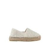 Espadrilles Vita Sneakers med Nättyg White, Dam