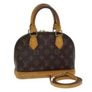 Louis Vuitton Vintage Pre-owned Canvas handvskor Brown, Dam