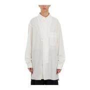 Y-3 Oversized Bomullsskjorta White, Herr