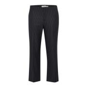 Part Two Lemonipw Pa Dark Navy Pinstripe Byxor Black, Dam