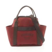 Hermès Vintage Pre-owned Canvas handvskor Red, Dam