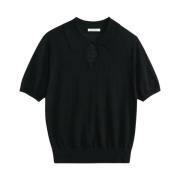 By Malene Birger Elegant Talallia Svart Blus Silke Black, Dam