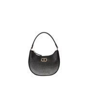 Twinset Hobo Moon Väska med Strass Black, Dam