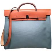 Hermès Vintage Pre-owned Canvas totevskor Blue, Dam