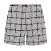 Bruuns Bazaar Elegant Rutiga Shorts & Knickers Gray, Dam