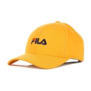 Fila Flame Orange Keps med Böjd Skärm och Linjärt Logotyp Orange, Unis...