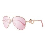 Guess Roséguld Aviator Solglasögon Pink, Dam