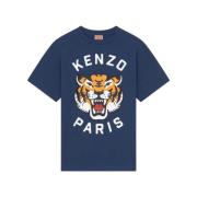 Kenzo Lucky Tiger Oversize T-shirt Blue, Herr