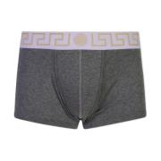 Versace Grå Jersey Bomullsboxershorts Gray, Herr