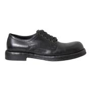 Dolce & Gabbana Svart Hästläder Derby Herrskor Black, Herr