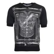 Dolce & Gabbana Grafiskt Tryck T-shirt Black, Herr