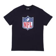 New Era NFL Shield Logo Tee Navy/Vit Blue, Herr