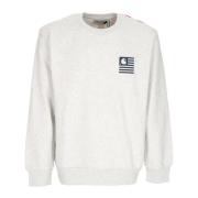 Carhartt Wip Lättvikts Crewneck Sweatshirt Coast State Gray, Herr