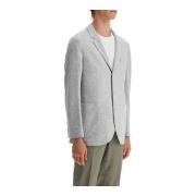 Brunello Cucinelli Kashmir Jersey Blazer Slim Fit Gray, Herr