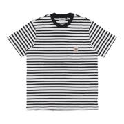 Carhartt Wip Fick T-shirt Herr T-shirt Randig Svart/Vit Multicolor, He...