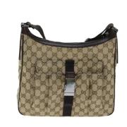 Gucci Vintage Pre-owned Canvas gucci-vskor Beige, Dam