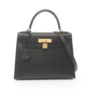 Hermès Vintage Pre-owned Canvas handvskor Black, Dam