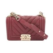 Chanel Vintage Pre-owned Laeder chanel-vskor Red, Dam