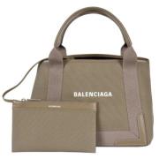 Balenciaga Vintage Pre-owned Canvas handvskor Brown, Dam