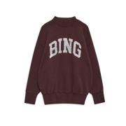 Anine Bing Burgundy Bradie Sweatshirt Red, Dam