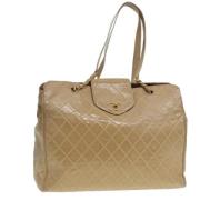 Chanel Vintage Pre-owned Laeder chanel-vskor Beige, Dam