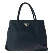 Prada Vintage Pre-owned Canvas totevskor Black, Dam