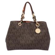 Michael Kors Pre-owned Pre-owned Canvas totevskor Brown, Dam