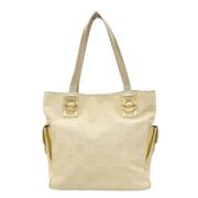 Salvatore Ferragamo Pre-owned Pre-owned Canvas handvskor White, Dam