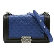 Chanel Vintage Pre-owned Laeder chanel-vskor Blue, Dam