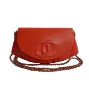 Chanel Vintage Pre-owned Laeder chanel-vskor Red, Dam