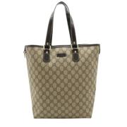 Gucci Vintage Pre-owned Canvas totevskor Beige, Dam