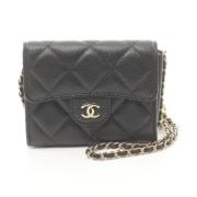 Chanel Vintage Pre-owned Tyg chanel-vskor Black, Dam