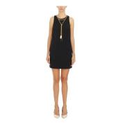 Elisabetta Franchi Snygg Halsband Mini Klänning Black, Dam