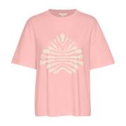 Part Two Grafiskt Tryck T-shirt Rose Pink, Dam