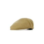 Kangol Platt Keps Kamelull Broderad Logotyp Brown, Herr