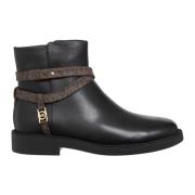 Michael Kors Snygga ankelboots med remspänne Black, Dam