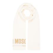 Moschino Ullsjaal med logodetalj White, Dam