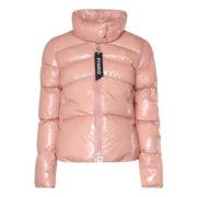 Pinko Glossig Vadderad Jacka Rosa Pink, Dam