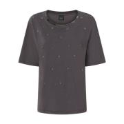 Pinko Grå T-shirts och Polos Gray, Dam