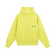 Stone Island Oversized Hoodie Bomullsfleece Marina Gul Yellow, Herr