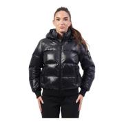 Armani Exchange Kort huva puffjacka svart Black, Dam