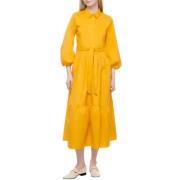 Marella Elegant Nitrite Klänning Yellow, Dam