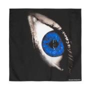 Alexander McQueen Grafiskt Tryck Siden Scarf Multicolor, Dam