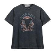 Sofie Schnoor Stonewash Top & T-Shirt S243411 Gray, Dam