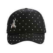 Patrizia Pepe Baseball Cap med Strass Black, Unisex