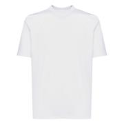 Giuliano Galiano Vit T-shirt Rund Hals Halva ärmar White, Herr