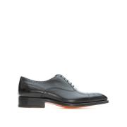 Santoni Klassiska Oxford Skor Black, Herr